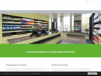 horizont-apotheke.ch Webseite Vorschau