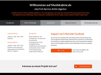 musikkabine.de Webseite Vorschau