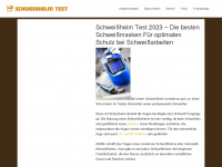 schweisshelmtest.com Webseite Vorschau