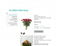 blumen2000shop.at Webseite Vorschau