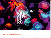 kreativbuero-2d.de Webseite Vorschau