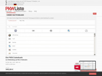 pkwliste.com Webseite Vorschau