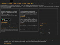 resources-game-stats.de Webseite Vorschau