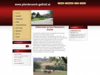 pferderanch-gallistl.at Webseite Vorschau