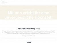 goldstadt-wedding-crew.de Webseite Vorschau