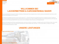 baderslackierung.de Webseite Vorschau