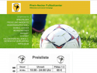 rhein-neckar-fussballcenter.de Webseite Vorschau