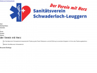 sanitaetsverein-schwaderloch.ch Webseite Vorschau