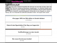 frachtwerk.ch Webseite Vorschau