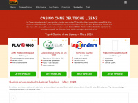 casinoohnelizenzdeutschland.com Webseite Vorschau