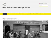 coburger-juden.de Webseite Vorschau