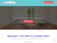 malprojekt.ch Webseite Vorschau