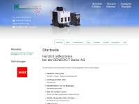 benedict-swiss.ch Webseite Vorschau