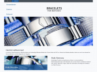 bracelets-for-watches.com Webseite Vorschau