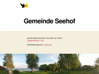 gemeinde-seehof.de Webseite Vorschau