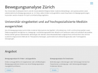 bewegungsanalysezuerich.ch Webseite Vorschau