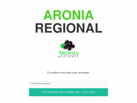aronia-regional.de Webseite Vorschau