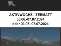 aktivwoche-zermatt.de Webseite Vorschau
