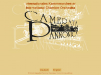 camerata-pannonica.com Webseite Vorschau
