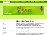 biolandhof-kelly-lexikon.de Webseite Vorschau