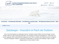 spitzbergenkreuzfahrt.de Webseite Vorschau