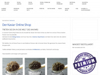 kaviar-online-shop.de Webseite Vorschau