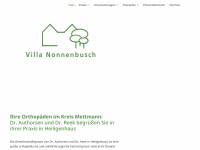 villa-nonnenbusch.de Webseite Vorschau