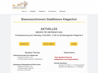 stadtbienen-klagenfurt.at Webseite Vorschau