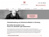 aesthetik-light.de Webseite Vorschau