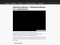zahnstein-entfernen.info Webseite Vorschau