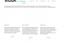 ortschafftentwicklung.ch Webseite Vorschau