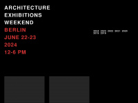 architecture-exhibitions-weekend.net Webseite Vorschau
