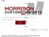 morrisoncustomconcrete.com Webseite Vorschau