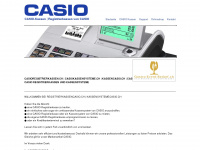 casio-kassensystem.ch Webseite Vorschau