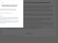 australia-opening-times.com Webseite Vorschau