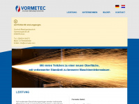 vormetec.com Webseite Vorschau