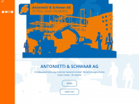 antonietti-schwaar.ch Webseite Vorschau