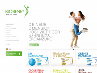 biobene.at Webseite Vorschau