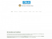 claus-futter.com Webseite Vorschau
