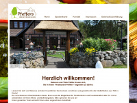 pfeffers-restaurant.de Webseite Vorschau