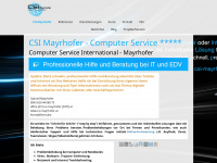 csi-mayrhofer.at Webseite Vorschau