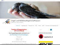 vogelpflege-sh.ch Webseite Vorschau