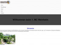 1-mc-weinheim.de Webseite Vorschau