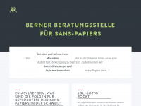 sanspapiersbern.ch Webseite Vorschau
