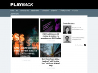 playbackonline.ca Webseite Vorschau