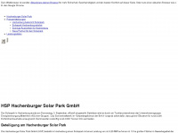 solarpark-hachenburg.de Webseite Vorschau