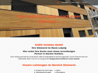 karoholzbau.de Webseite Vorschau