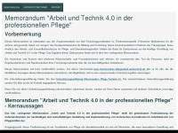 memorandum-pflegearbeit-und-technik.de Webseite Vorschau