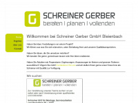 schreinergerber.ch Webseite Vorschau