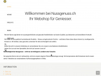 nussgenuss.ch Webseite Vorschau